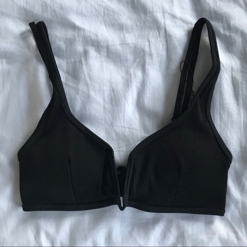 Zaful deep V swim top.